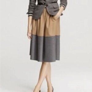 J.Crew Collection Two Toned Circle Skirt Jenna Lyons 49604 Sz Petite 10